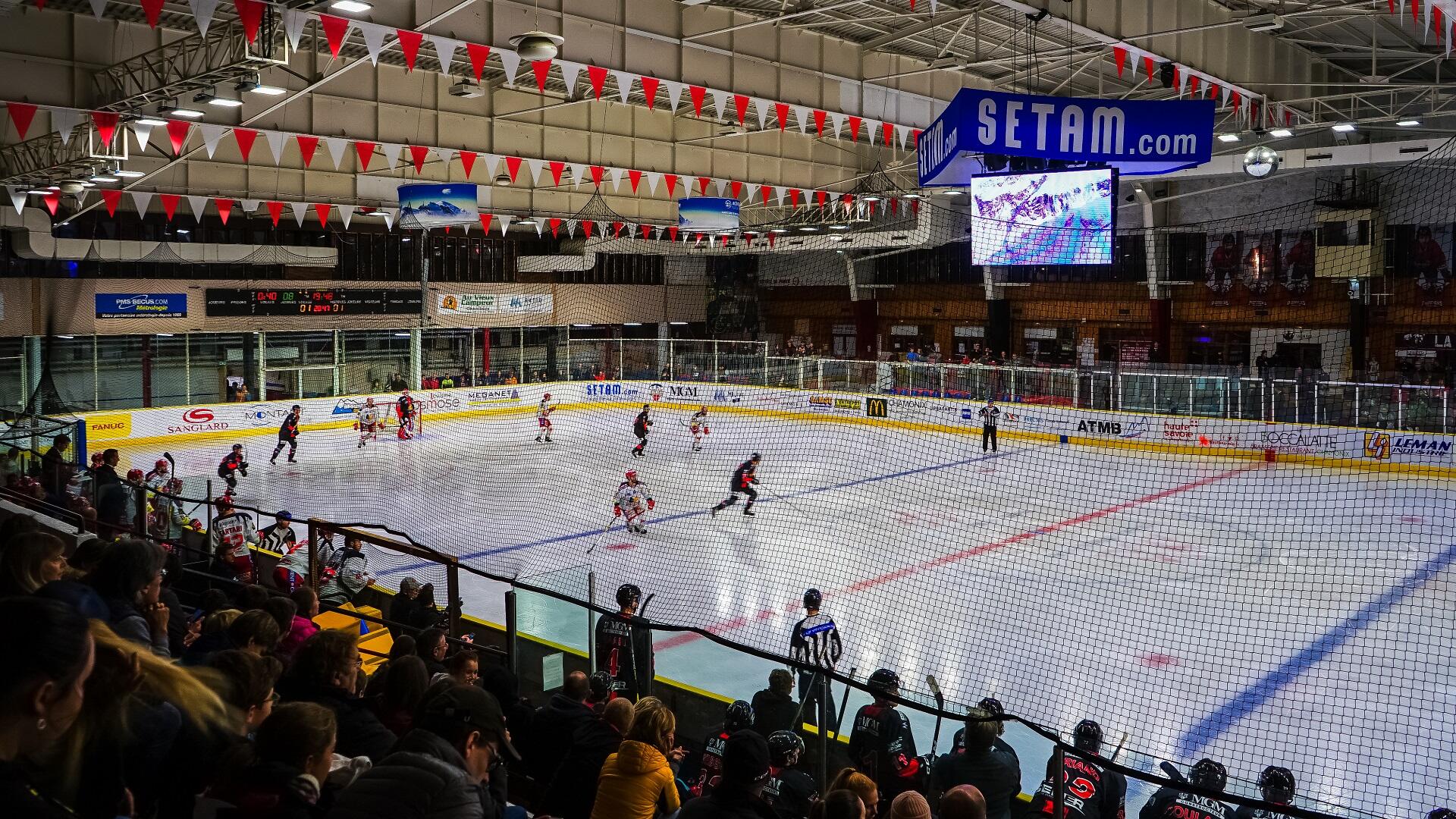 Patinoire et matchs de hockey Chamonix Mont Blanc